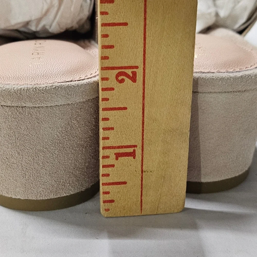 Taryn‎ Rose Nancy Knit Ceramic Beige Floral Textured Slide Mules 34TR0335 5.5M